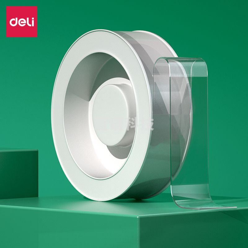 得力33612双面透明胶带30mm*5m*1mm(透明)(1卷/盒)