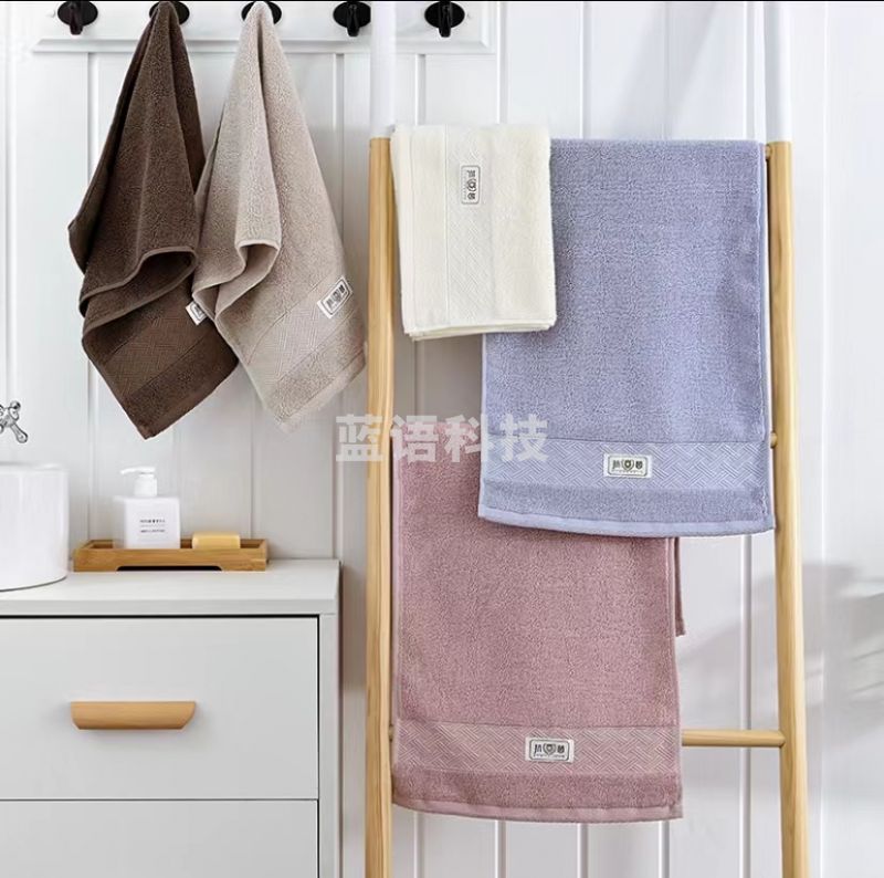 洁丽雅 抗菌毛巾纯棉32支柔软细腻A类加大加厚家用成人洗脸面巾32*72cm 88g/条