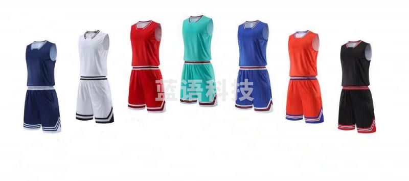运动服_篮球服套装_速干快干V领篮球服