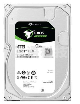 希捷(Seagate) 企业级硬盘 4TB 256MB 7200转 PMR CMR SATA 希捷银河Exos 7E8系列(ST4000NM000A)