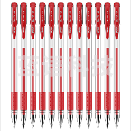 得力6600ES中性笔(红色)