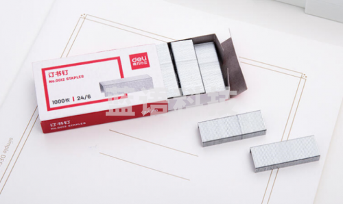 得力(deli)0012订书钉12#1000枚/盒 10盒装