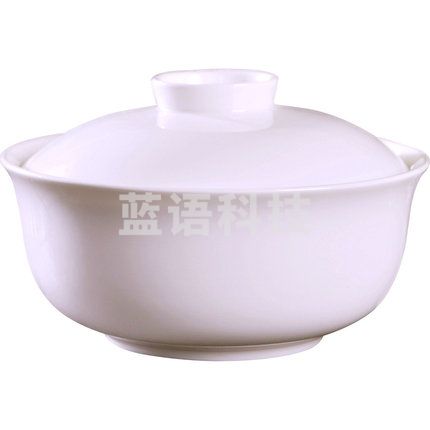 大号瓷碗20cm(配碗盖)