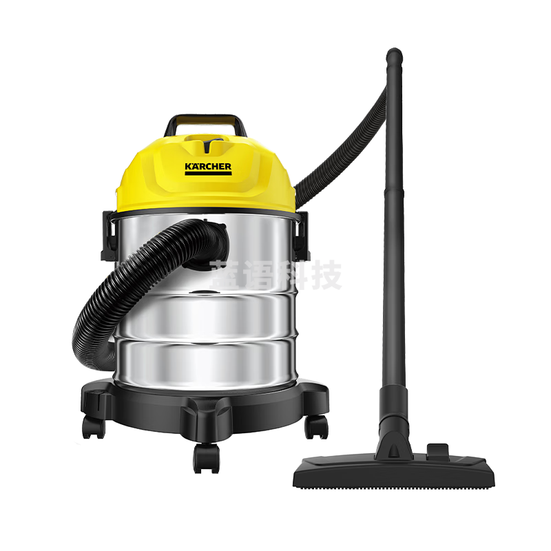 KARCHER德国卡赫 不锈钢桶式吸尘器 干湿两用 工业商用开荒保洁地毯宠物大吸力大功率吸尘器 WD 2s