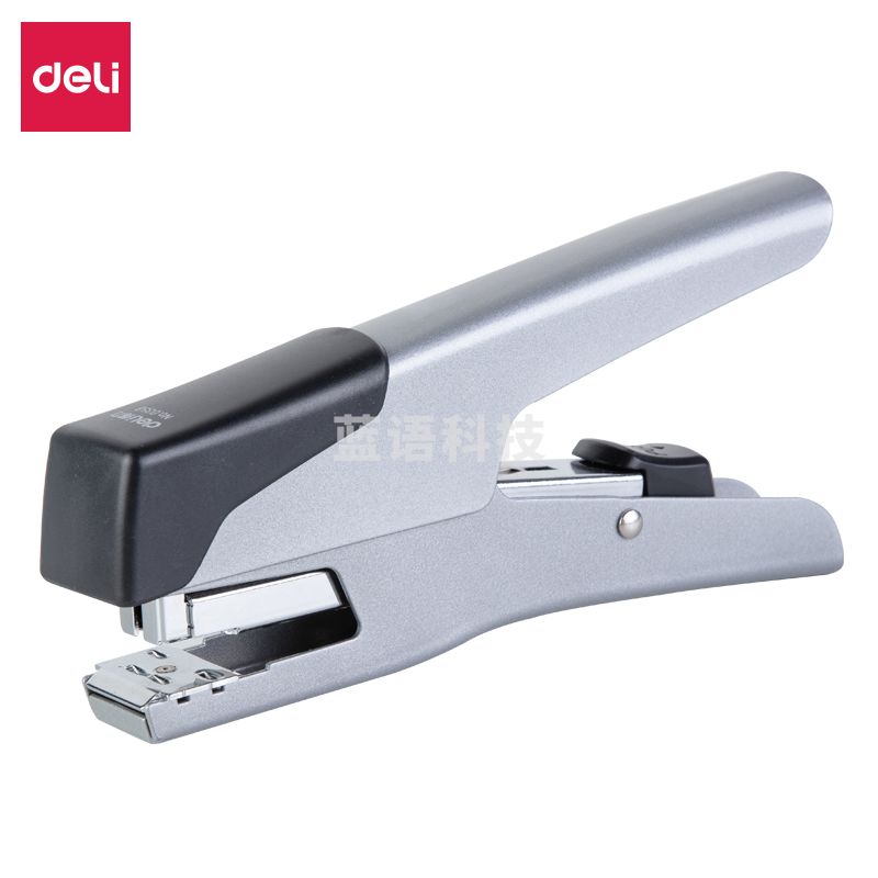 得力（deli）0358手握式省力订书机(银)