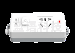 得力18277(0.5)延长线插座_1组_0.5米_PVC袋装(白)(只)