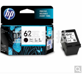 惠普C2P04AA 62号 黑色墨盒 (适用于HP OfficeJet 200 移动打印机)