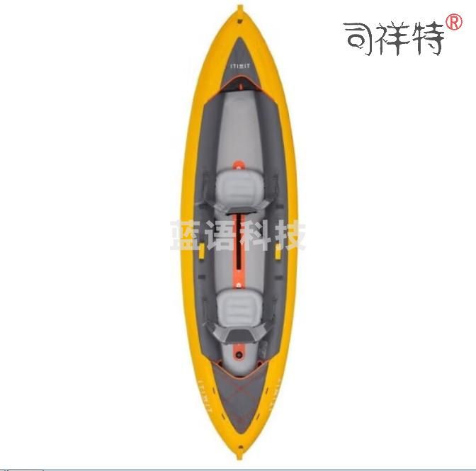 迪卡侬（DECATHLON）皮划艇充气船钓鱼船橡皮艇冲锋舟独木舟kayak划艇ITIWITK100 PLUS 2人座
