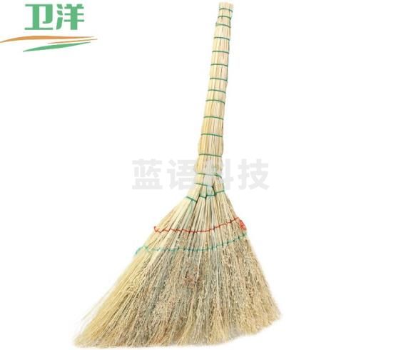 卫洋 小扫把   普通脱壳高粱扫把 学校工厂环卫小区物业单位手工清洁植物笤帚扫帚 1个装 WY-914