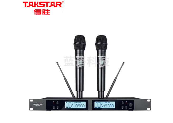 得胜(TAKSTAR)TS-3380无线麦克风一拖二 家庭ktv专业k歌手持会议主持舞台演出 黑色