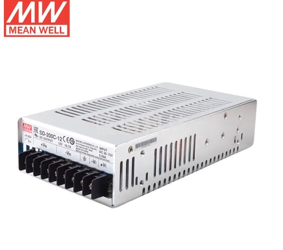 明纬(MEANWELL)SD-200C-12 DC转DC变压器电源驱动 明纬电源 16.7A 12V
