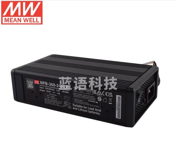 明纬(MEANWELL)明纬电源14.4V 20A三段式铅酸电池充电器 NPB-360-12TB