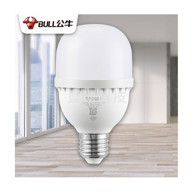 公牛(BULL)LED灯泡 节能球泡灯 E27螺口球泡灯 3W球泡白光6500KE27螺口