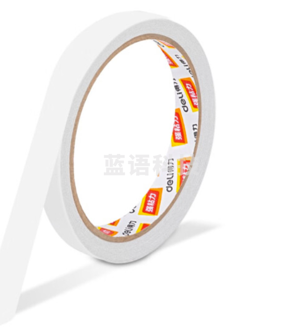 得力30402双面胶带18mm*10y*80um(白)(16卷/袋)