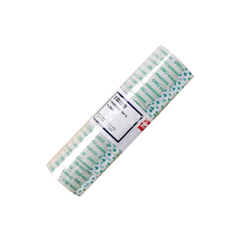 得力(deli) 30011 透明胶带文具胶带 透明胶 玻璃胶14y小胶带 12mm*12.79米 单个装