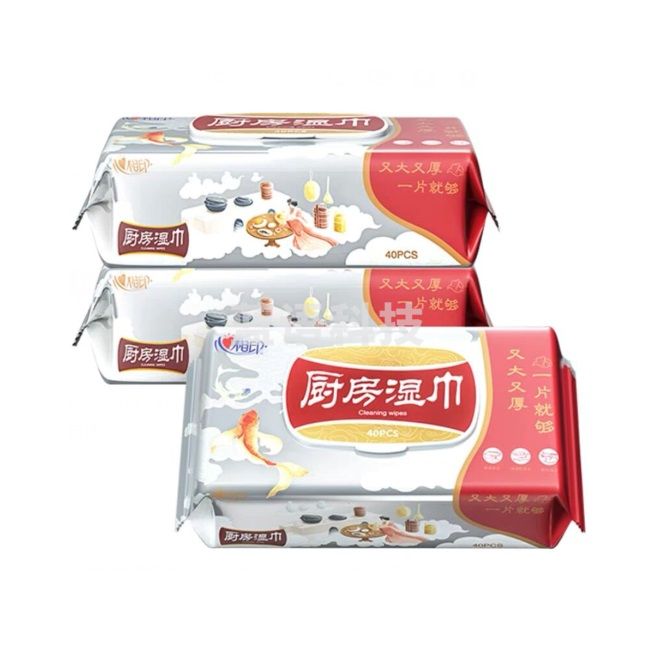 心相印 厨房湿巾 40片/包 3包装