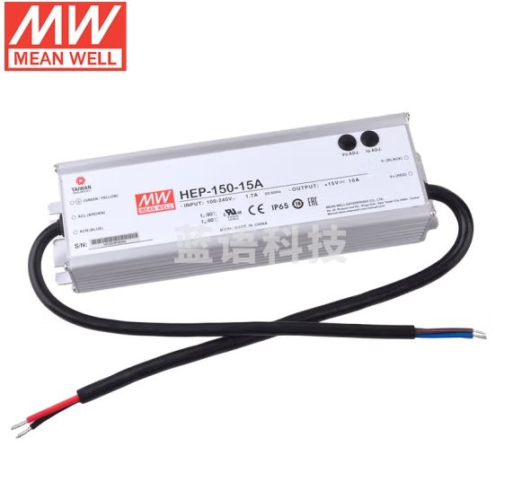明纬（MEANWELL）开关电源15V 10A无风扇全密封高效率具PFC功能 HEP-150-15A