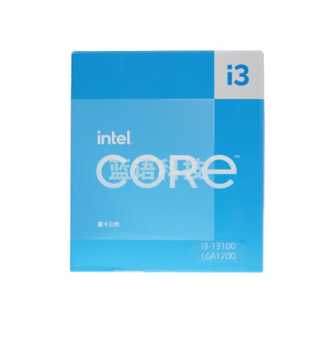 英特尔（Intel）酷睿 13代 CPU处理器 台式机 原盒 13代 i3-13100【4核8线程】