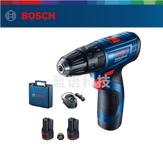 博世（BOSCH）GSB 120 12V充电式手电钻（2A双电）+小黑盒78附件工具箱套装