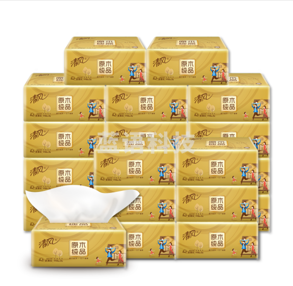 清风 软抽纸卫生纸面巾纸3层 *30包 卫生纸婴儿用纸纸巾..