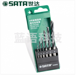 世达（SATA）6件耐磨直柄麻花钻组套 52906