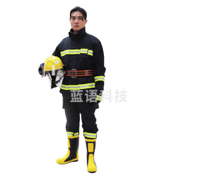 唐安 消防服 消防员灭火防护服阻燃隔热耐高温微型消防站配备消防员服装演习 14款消防服六件套（3C认证）