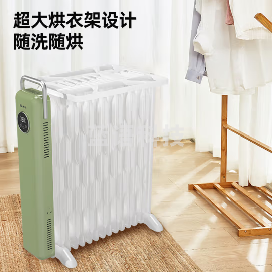 先锋(SINGFUN)取暖器/取暖器家用/取暖电器/电暖器/暖气/电暖气片烤火炉油丁15片热浪油汀电暖炉遥控款DYT-SS19R