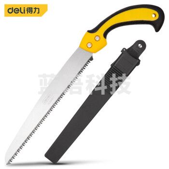 得力（deli） 腰锯木工锯子园林园艺手锯三面磨齿270mm DL580927