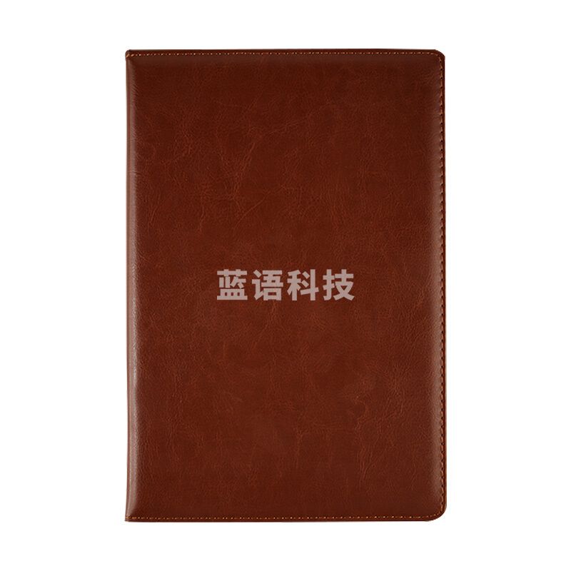宝克（BAOKE） 笔记本子加厚记事本商务黑皮大号办公文具工作会议记录本子个性创意简约大学生a5超厚 NB1718棕色