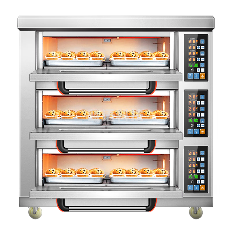 喜莱盛 商用烤箱大型烘焙电烤箱 烤披萨面包月饼烤地瓜大容量烤箱精准温控三层六盘 WL-015-36