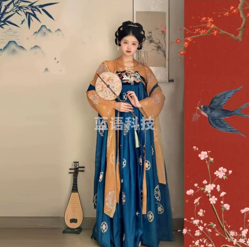 唐制汉服女国风款