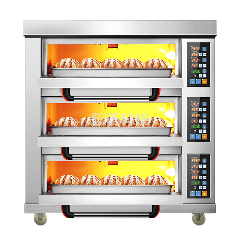 喜莱盛 商用烤箱大型烘焙电烤箱 烤披萨面包月饼烤地瓜大容量烤箱精准温控三层三盘 WL-015-33