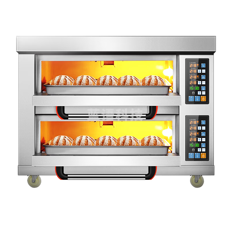 喜莱盛 商用烤箱大型烘焙电烤箱 烤披萨面包月饼烤地瓜大容量烤箱精准温控二层二盘 WL-015-22