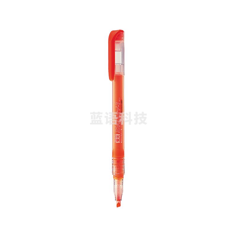斑马牌 透芯直液荧光笔 WKP1 橙色 SPARKY系列单色划线记号笔