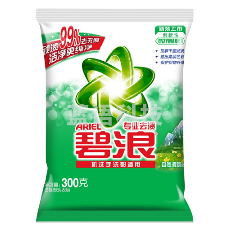 碧浪 洗衣粉(清新)300g 16袋/件