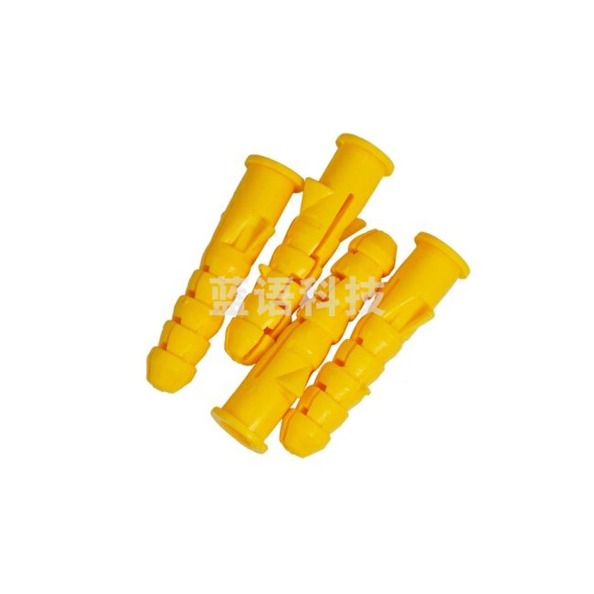 海斯迪克 小黄鱼塑料膨胀管膨胀胶塞/锚栓胶塞涨塞墙塞/塑料管 M6*60 100颗