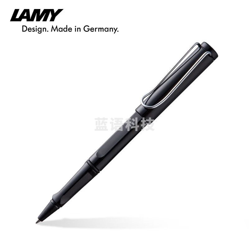 凌美（LAMY） 319-BK狩猎系列黑色亮杆ABS宝珠笔练字正姿签字笔学生文具中性笔