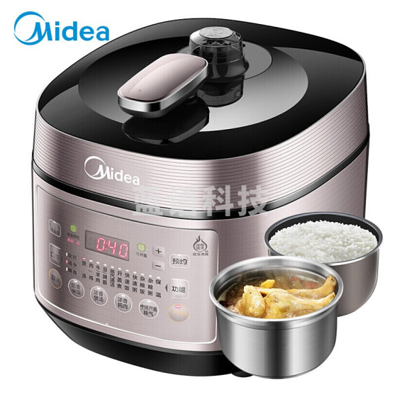 美的（Midea） 电压力锅双钢胆 IH电磁加热电压力煲 浓香变压电高压锅 YL50P602 3-6人
