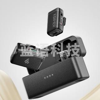 （下单前请咨询）漫步者(EDIFIER)NeoMic Go领夹式无线麦克风 一拖二 直播录音收音麦克风