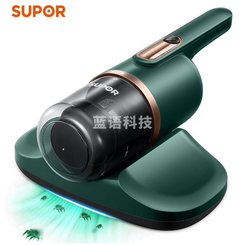 苏泊尔 (SUPOR )VCM16A 除螨仪手持床铺除螨机家用吸尘器 双拍打紫外线杀菌(复古绿)