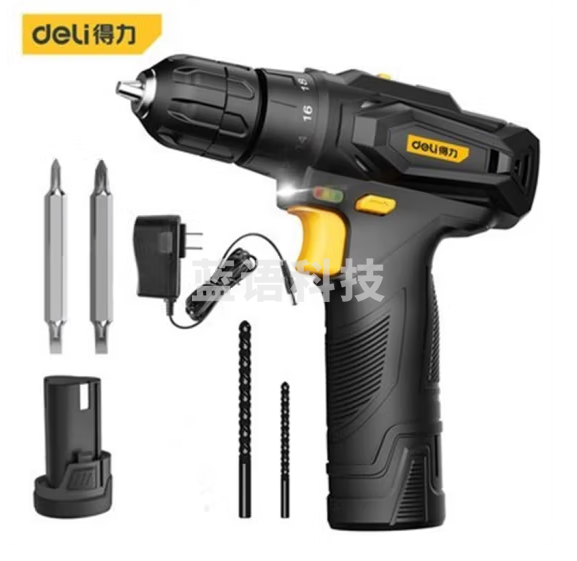 得力deLi电动工具12V充电式锂电钻DL-DZ12-W1D1 DLDZ12W1D1