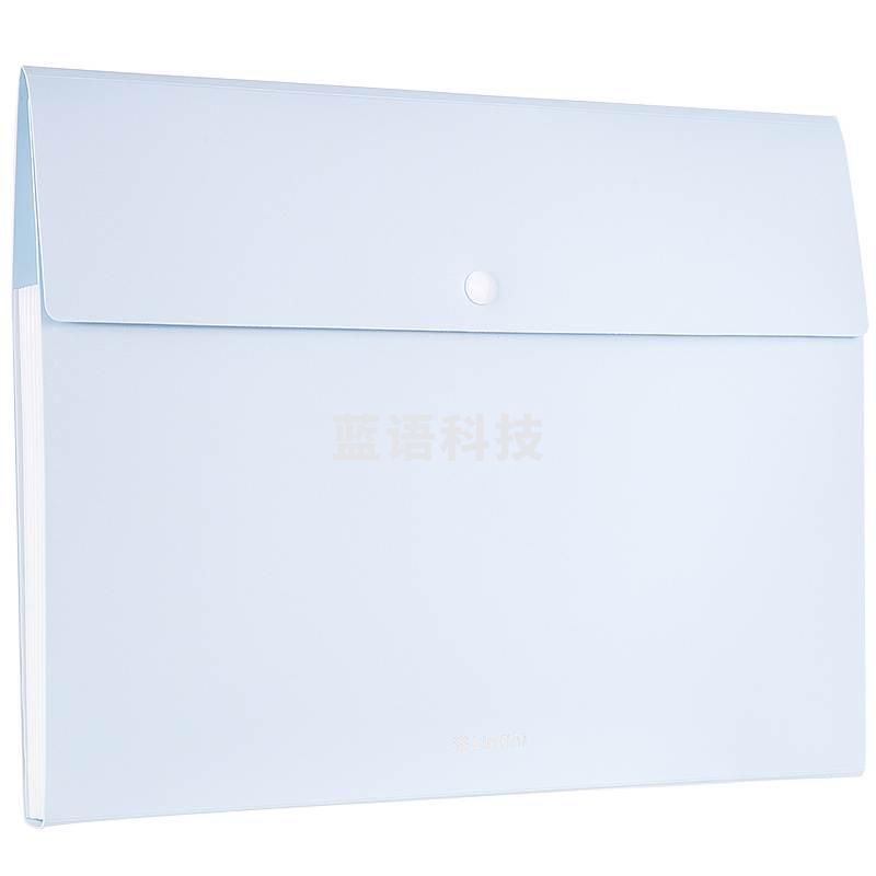 得力72456-8格风琴包(单位:个)浅蓝