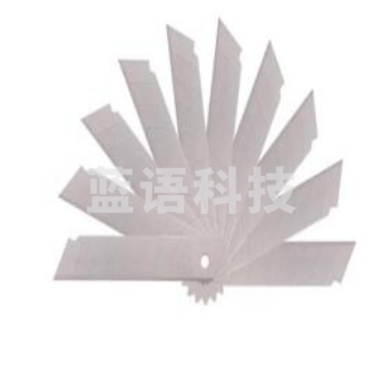 得力2011大号美工刀片(银色)(10片/盒) 单位：盒