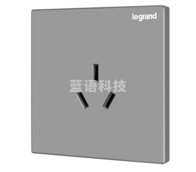 罗格朗(LEGRAND)开关插座面板 逸景系列深砂银灰色开关墙壁电源插座 16A三孔插座K8/426/15CS-C3