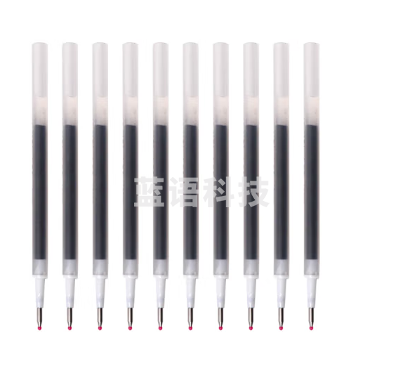 斑马牌（ZEBRA）中性笔替芯（适用于JJS15/JJS55）0.4mm子弹头大容量笔芯 JF-0.4芯 RJF4 黑色 10支装