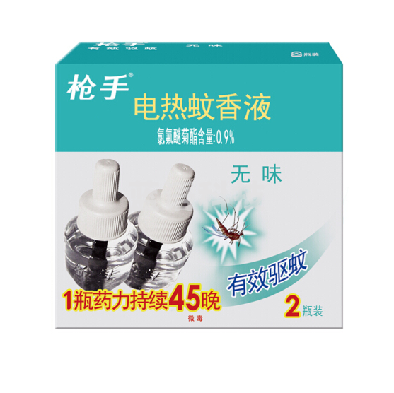 枪手 电热蚊香液 2瓶/盒