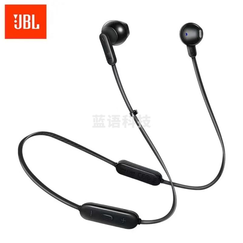 JBL TUNE215BT 无线蓝牙耳机 半入耳式运动耳麦 5.0高效传输 Type-C极速充电 超长续航 苹果安卓耳机 曜石黑..