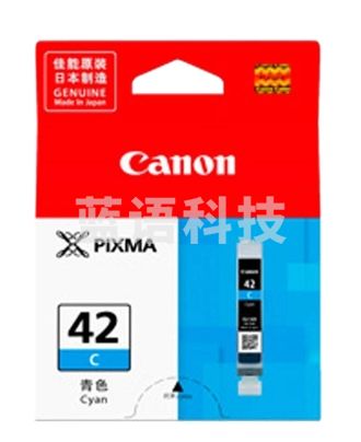 佳能(Canon)原装CLI-42C青色墨盒适用PRO-100照片写真打印机墨水