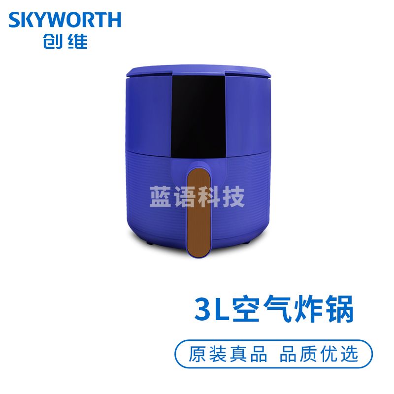 创维（Skyworth） 空气炸锅K416 3L大容量智能无油低脂煎炸烤箱 家用多功能液晶触控电炸锅
