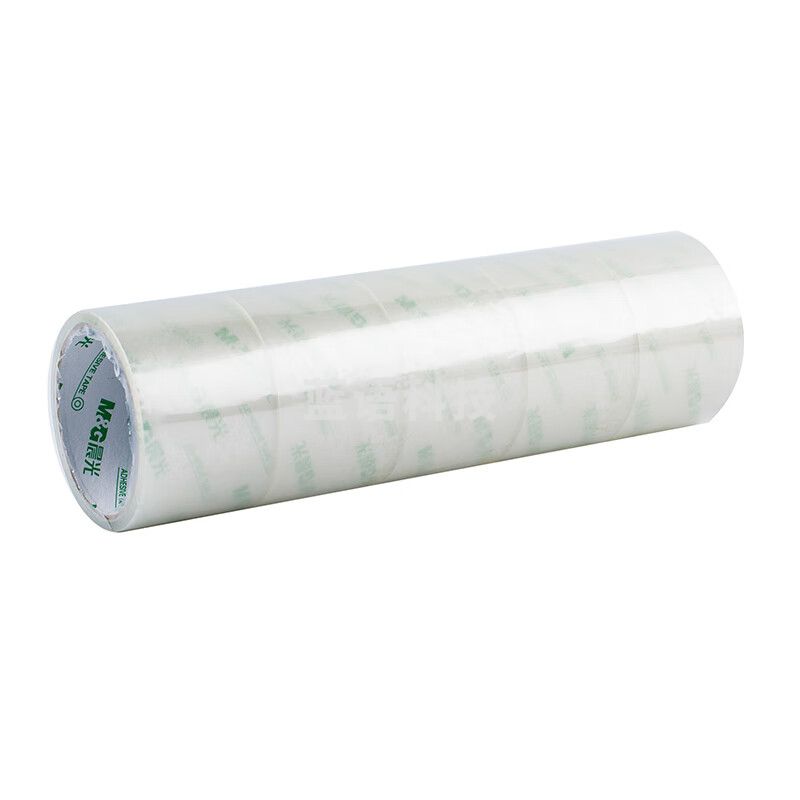 晨光(M&G)文具透明封箱胶带加宽办公用品 60mm*30y*45um (27.4米/卷) 5卷/筒打包胶带大胶布  AJD95787